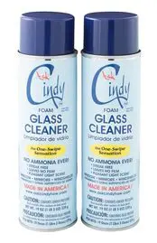 2 cans of glass cleaner