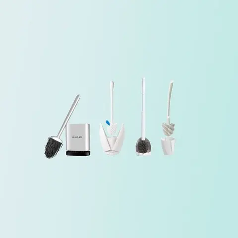 A blue background with various items in the middle of it.