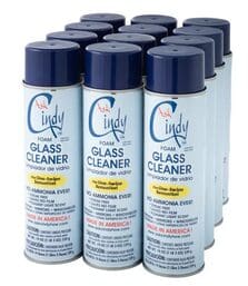 6 cans of glass cleaner