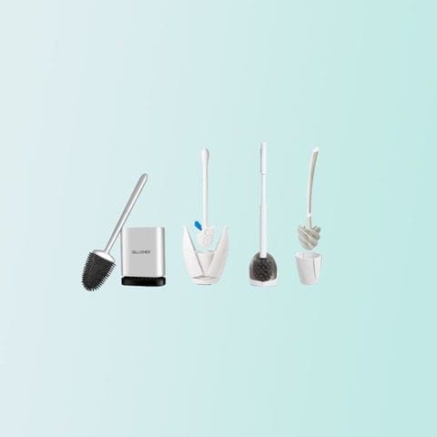A blue background with various items in the middle of it.