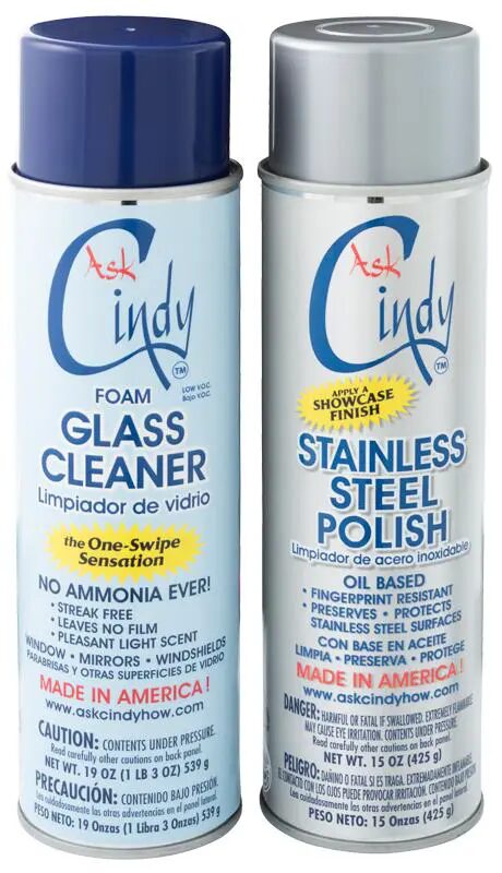 product image of AskCindy cleaning tools stainless steel polish and glass cleaner