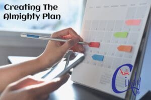 Sunday through Saturday Calendar for planning clean tasks per Ask Cindy
